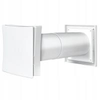 Проветриватель настенный подоконный VENTS PS 101 WH Ø100 решетка квадратная