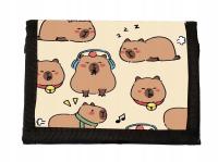 Portfel na Rzep CAPYBARA kapibara materiałowy portfelik dla dzieci
