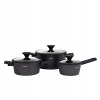Zestaw garnków TRISTAN marmurek 6 el. HOMLA