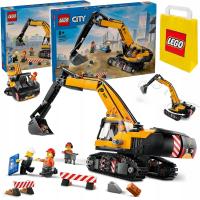 LEGO CITY Koparka gąsienicowa Budowa Zestaw - Klocki + Torba na prezent 8+