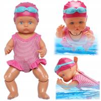 Плавающая водонепроницаемая детская кукла для воды, купальный костюм, шапочка для душа 33 см