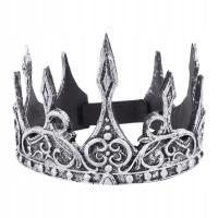King Crown for Men Akcesoria Średniowieczne królewskie tiary dla starożytnego srebra
