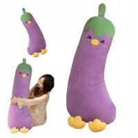 MASKOTKA BAKŁAŻAN XXL 65 CM DUŻA PODUSZKA PRZYTULANKA PLUSZAK NA PREZENT