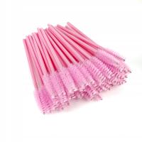 SZCZOTECZKI DO RZĘS I BRWI KLASYCZNE 50SZT. RÓŻOWE