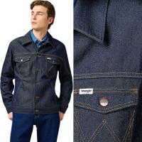 Wrangler REGULAR JACKET Rinsed Night GRANATOWA JEANSOWA KATANA KURTKA