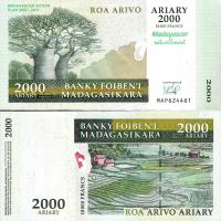 Madagaskar 2007 - 2000 ariary -Pick 93 UNC Okolicz