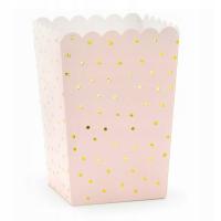 Коробки для попкорна конфеты светло-розовый 6 шт Для детей на день рождения
