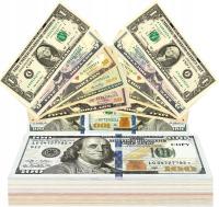 120X ПОДДЕЛЬНЫЕ ДЕНЬГИ БАНКНОТЫ ДЛЯ НАСТОЛЬНЫХ ИГР ДОЛЛАР ОПОРА$1-100
