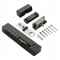 Automatyczny samozamykacz do drzwi Anti Pinching Solidny ze śrubą Bufor drzwi L Brązowy