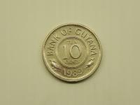57239/ 10 CENTS 1989 GUJANA