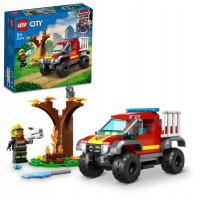 Klocki LEGO City Wóz Strażacki 4x4 Misja Ratunkowa (60393)