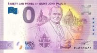 Banknot 0 Euro 2024 (Polska) - Święty Jan Paweł - II Saint John Paul II