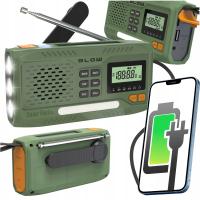 ПОРТАТИВНОЕ РАДИО АНАЛОГОВОЕ FM СОЛНЕЧНОЕ ДИНАМО IPX5 SOS POWERBANK BLOW RA13