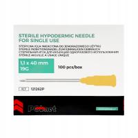 IGŁY INIEKCYJNE 1,1x40mm 19G 100 szt. STERYLNE POLNET