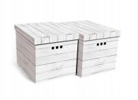 коробка картонная декоративные 2шт доска серая XL