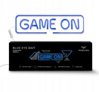 Neon gamingowy LED na ścianę PREYON GAME ON Blue Eye Bait USB