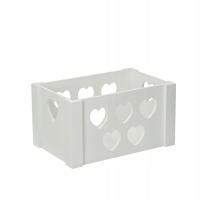 Yellow Tipi Skrzynka Hearts 23x35x20cm