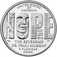 25 c Kobiety USA Reverend Dr. Pauli Murray Quarter 2024 P nr 11