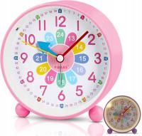 BUDZIK DLA DZIECKA ZEGAR LAMPKA NOCNA 2W1 PRZENOŚNY LEKKI ODPORNY NA UPADKI