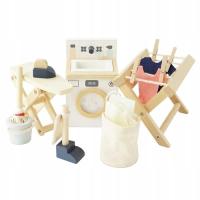 Le Toy Van - Wooden Daisylane Doll House Laundry Room Accessories Play Set