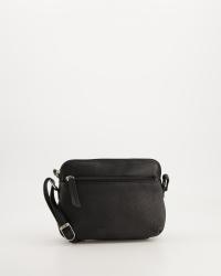 VENEZIA MAŁA DAMSKA TOREBKA ZE SKÓRY NATURALNEJ W KOLORZE CZARNYM