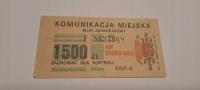 BILET MZK BIELSKO-BIAŁA 1500zł (F)