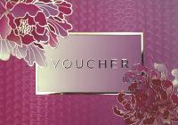 Voucher GOLD 10 szt. / voucher upominkowy złoty lakier PIĘKNY WZÓR!