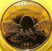 QUARTER DOLAR USA 2003 -P- MISSOURI 1821 KORPUS ODKRYĆ