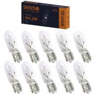 Лампочки SENSO W1.2W 1,2 Вт T5 12V W2x4.6d x10 штук