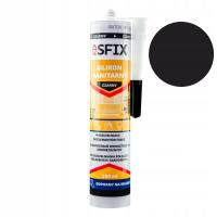 Санитарный силикон черный SFIX 280 мл туалет ванная комната молочница 280 мл