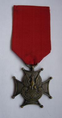 II RP MEDAL KRZYŻ ARMIA, bity BRDZO RZADKI