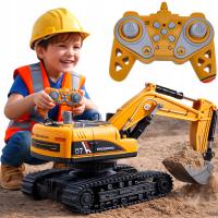 KOPARKA ZDALNIE STEROWANA NA PILOTA SPYCHACZ TRAKTOR AUTKO z funkcją dymu