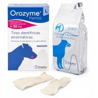 PRZYSMAKI DENTYSTYCZNE DLA PSA OROZYME STRIPS (L) 141g PŁATKI KOLAGENOWE