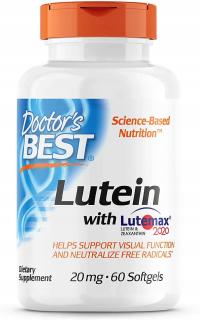 Doctor's Best Lutein with Lutemax 20mg (Luteina) 60 Kapsułek żelowych