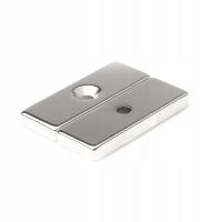 Magnes Neodymowy Płytkowy MPŁ 40x15x5 N38 pod jedną śrubkę 1 sztuka