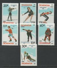 Nikaragua 1987 Znaczki 2738-44 ** sport igrzyska olimpijskie Olimpiada