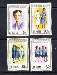 St. KITTS Mi 73-76 SKAUCI seria z 1981