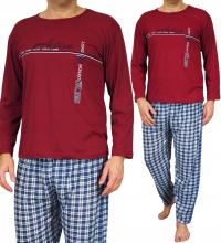 Piżama męska bawełna TURECKA kratka 2XL