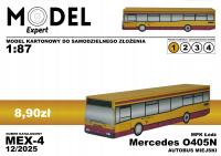 Mercedes O405N MPK Łódź - Model kartonowy