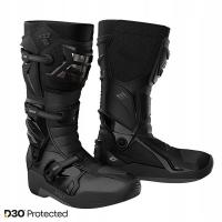 BUTY MOTOCYKLOWE CROSS ENDURO NA ZAWIASIE SHOT RACE 8 BLACK CHROME