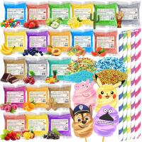 Сахар 20x 100 г цветной и ароматизированный в пакетиках сахарная посыпка добавки