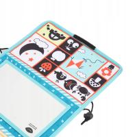 Baby Mirror Tummy Time Time High Contrast Składane lustro podłogowe N2