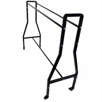 Stojak na koszykówkę metalowy pogrubiony z kółkami do garażu sportowego 1 poziom