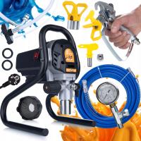 AGREGAT MALARSKI PISTOLET HYDRODYNAMICZNY 1200W FARBY AKRYLOWE LATEKSOWE HQ