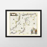 Старая карта-Балтика-Janssen 1650-70x50cm