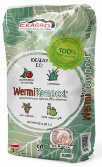 NAWÓZ ORGANICZNY SYPKI 100% WERMIKOMPOST 50 l +PLASTER DREWNA GRATIS