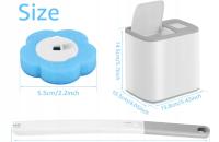 Szczotka do Toalety WC z wymiennymi wkładami Higieniczna Biała 12x wkłady