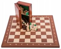 SQUARE-набор деревянных шахмат - № 6-красное дерево