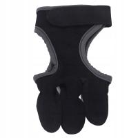 Rękawiczki łucznicze z 3 palcami, sznurkiem i 3 osłonami palców, QW