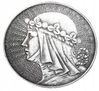 10 злотых 1932, полония, Польша, копия с серебряным покрытием